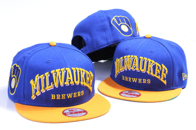 MLB Milwaukee Brewers NE Snapback Hat #04